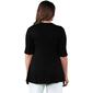 Plus Size 24/7 Comfort Apparel Elbow Sleeve Tunic - image 2