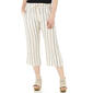 Womens da-sh Linen Stripe Capri Pants - image 1
