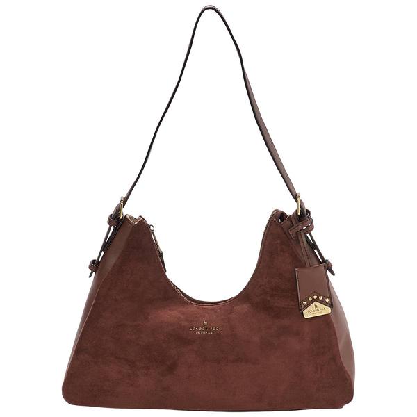 London Fog Suede Shoulder Bag - image 