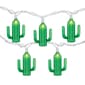 Northlight Seasonal 6ft. Green Cactus Patio Light Set - image 1