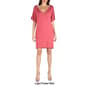 Womens 24/7 Comfort Apparel V-Neck Loose T-Shirt Dress - image 4