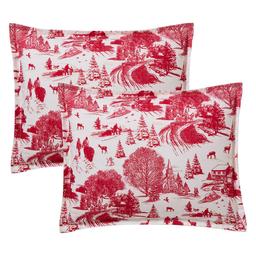Hallmark Red Toile 4pc. Holiday Comforter Set