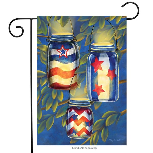 Briarwood Lane Patriotic Luminaries Garden Flag - image 