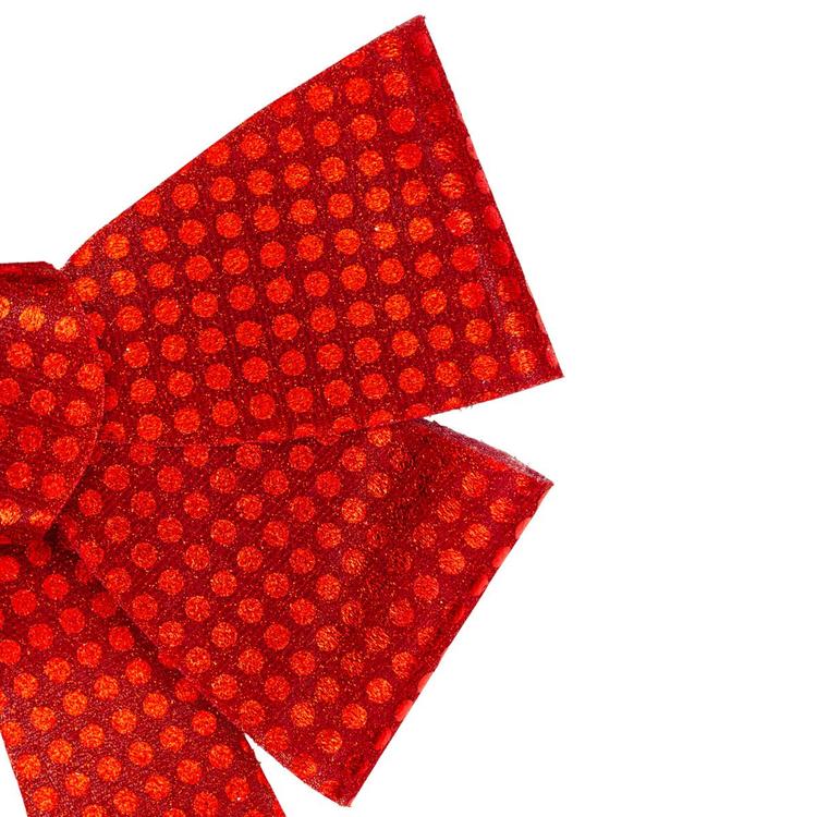 Northlight Seasonal LED Color Changing Red Sequin Bow Décor