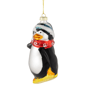 Northlight Snowboarding Penguin Glass Christmas Ornament - image 4