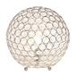 Lalia Home Elipse Medium 10in. Metal/Crystal Round Orb Table Lamp - image 1