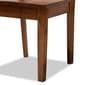 Baxton Studio Mina Walnut Brown Finished Wood 5pc. Dining Set - image 6