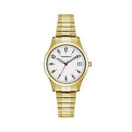 Womens Caravelle Gold Tone Steel Expansion Watch - 44M113
