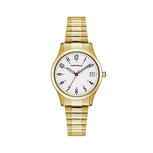 Womens Caravelle Gold Tone Steel Expansion Watch - 44M113 - image 