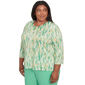 Plus Size Alfred Dunner Rise & Shine Bright Stroke Blouse - image 3