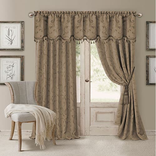 Elrene Mia Room Darkening Jacquard Valance - 52x19