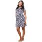 Petite MSK Short Sleeve Floral Half Zip Neck Shift Dress - image 4