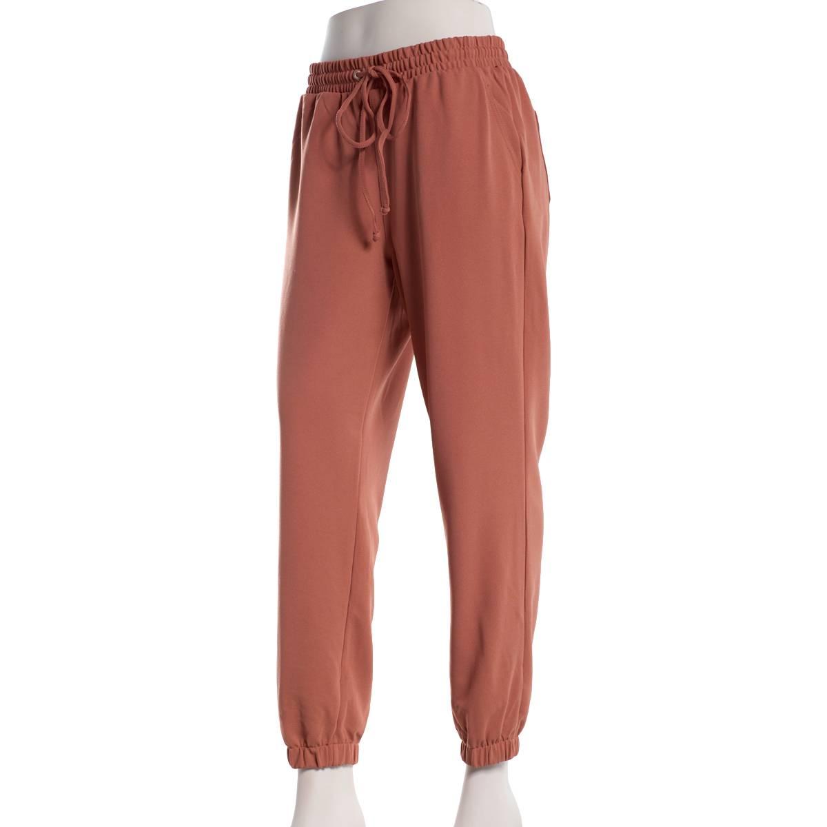 Womens One 5 One Solid Crepe Drawstring Joggers