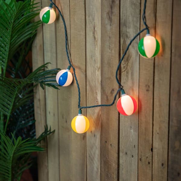 Northlight Seasonal 6ft. Beach Ball Patio Light Set