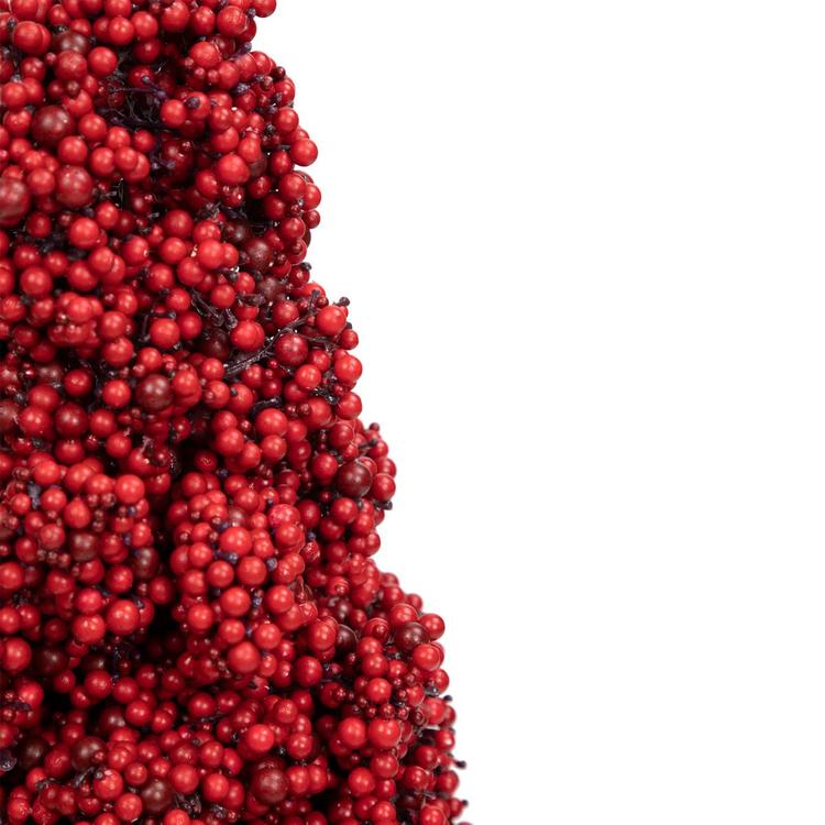 Allstate 40in. Berry Cone Potted Christmas Topiary