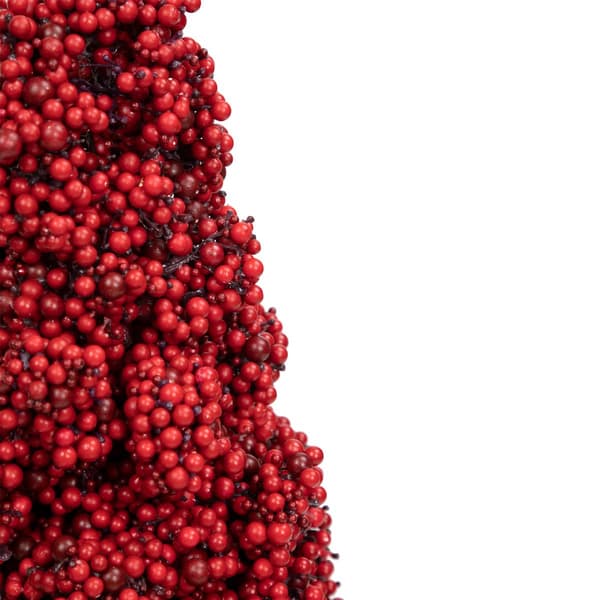 Allstate 40in. Berry Cone Potted Christmas Topiary