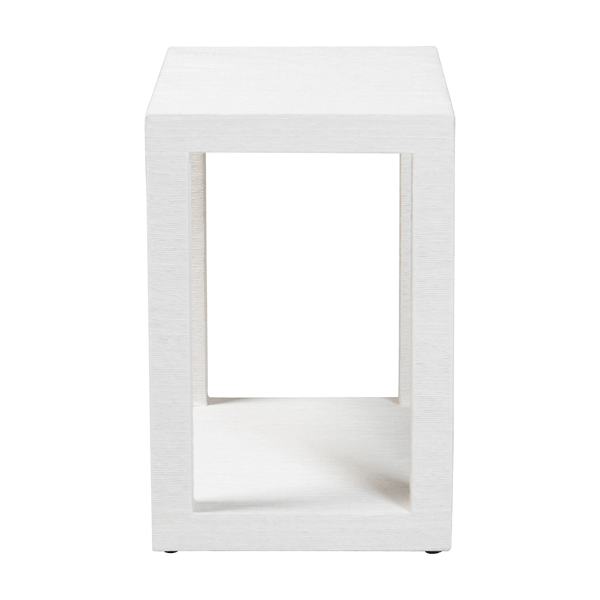 bali & pari Oaklynn Two-Tier Natural Grasscloth End Table