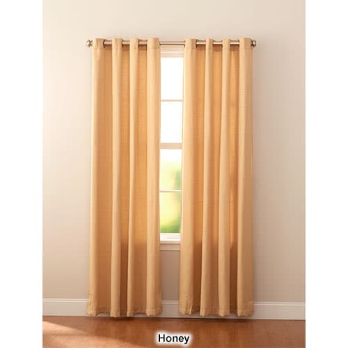 Gramercy Basket Weave Grommet Curtain Panel