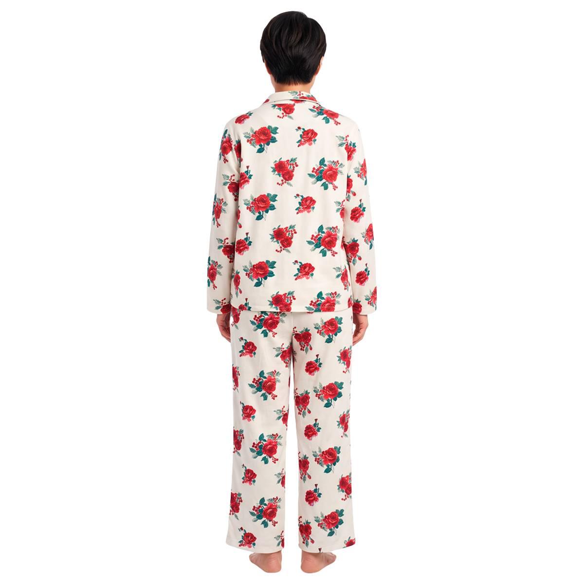 Petite Carole Hochman Floral Long Sleeve Pajama Set