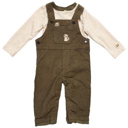 Baby Boy (12-24M) Little Lad 2pc. Overalls & Bodysuit Set