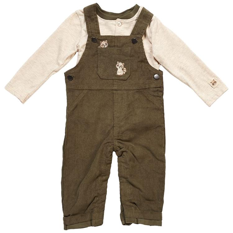 Baby Boy (12-24M) Little Lad 2pc. Overalls & Bodysuit Set