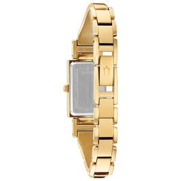 Womens Bulova Gold-Tone Stainless Diamond MOP Dial Watch - 97P141