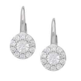 Gianni Argento Silver Lab White Sapphire Drop Earrings