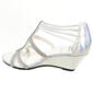 Womens New York Transit Baguette Strappy Wedge Sandals - White - image 2
