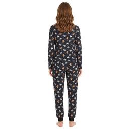 Juniors Pillow Talk Long Sleeve Cat & Joggers Pajama Set