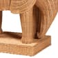 bali & pari Elissa Bohemian Light Honey Rattan Elephant End Table - image 5
