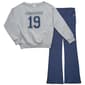 Girls (7-16) Champion(R) Fleece Lined Sweatshirt w/ Flare Leggings - image 1