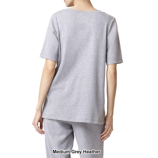 Womens HUE&#174; Elbow Sleeve Scoop Neck  PajamaTee