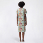 Womens White Orchid Gardens Floral Henley Sleepshirt - image 2