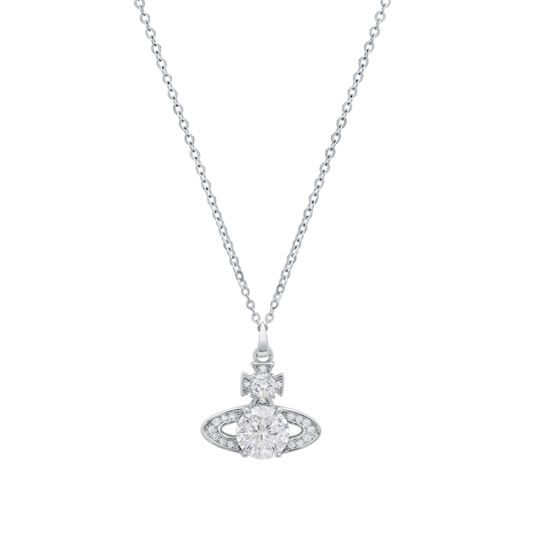 Saffron 1ctw. Moissanite Diamond Saturn Pendant Necklace