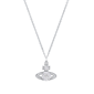 Saffron 1ctw. Moissanite Diamond Saturn Pendant Necklace - image 1
