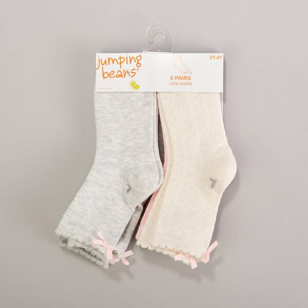 Toddler Girl Jumping Beans Scalloped Crew Socks - image 