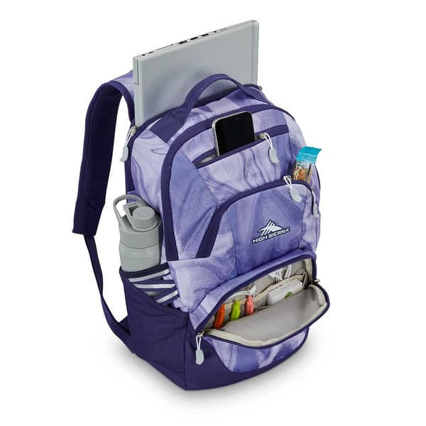 High Sierra Swoop Signature Backpack - Purple Marble