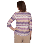 Womens Alfred Dunner Grand Bazaar Ripple Stripe Blouse - image 2