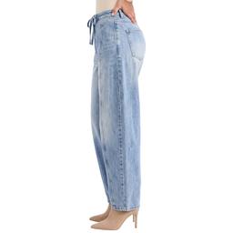 Womens Royalty Tie Waist Barrel Leg Jeans