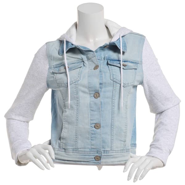 Juniors Wallflower Dreamer Two-in-One Jacket with Hood - image 