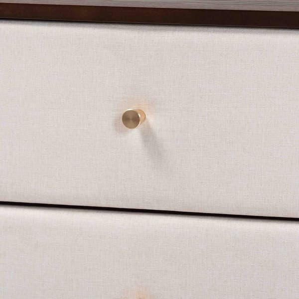 Baxton Studio Nikolai Mid-Century Wood 2-Drawer Nightstand