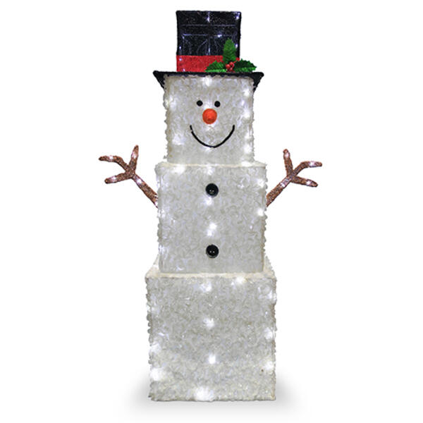 National Tree 42in. Pre-Lit LED Snowman Decoration - image 