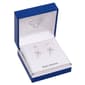 Silver-Tone CZ Cross & Round Stud Earrings Duo - image 1