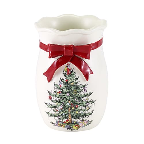 Avanti Spode Christmas Tree Red Bathroom Tumbler - image 
