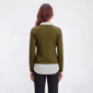 Womens Adrianna Papell Long Sleeve Pinstripe Two In One Sweater - image 2
