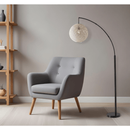 HomeRoots 77in. Antiqued Bronze Arched Floor Lamp