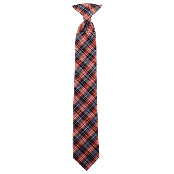 Boys Bill Blass Clip On Tie - Orange - image 