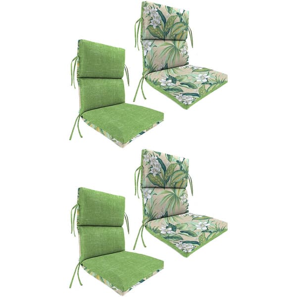 Jordan Set of 2 French Edge Cushions - Tory Palm/Tahiti Breeze - image 