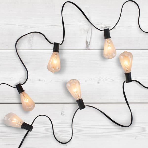 Northlight Seasonal 10ct. Edison Glass Christmas Patio Light Set
