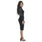 Juniors Almost Famous&#8482; Mock Neck Button Puff Sleeve Midi Dress - image 4